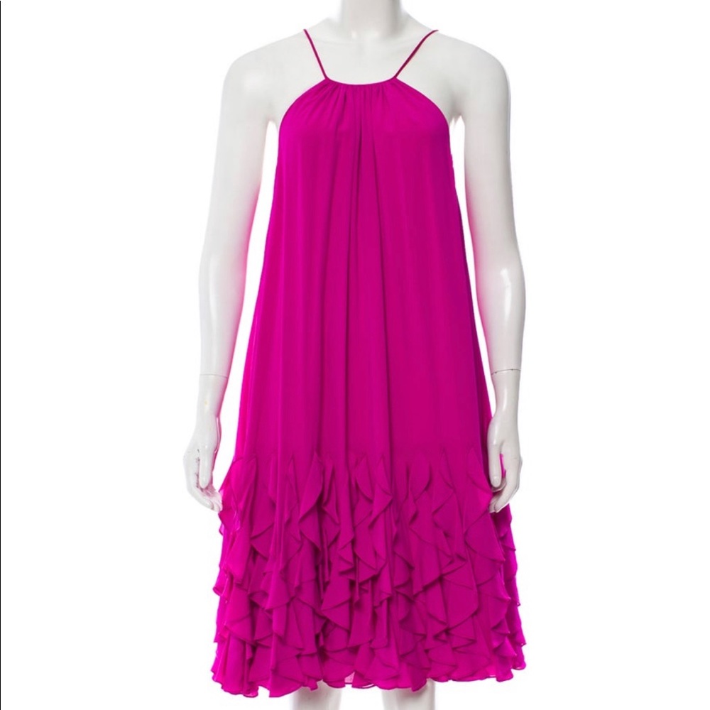 Catherine Malandrino Hot Pink cocktail dress